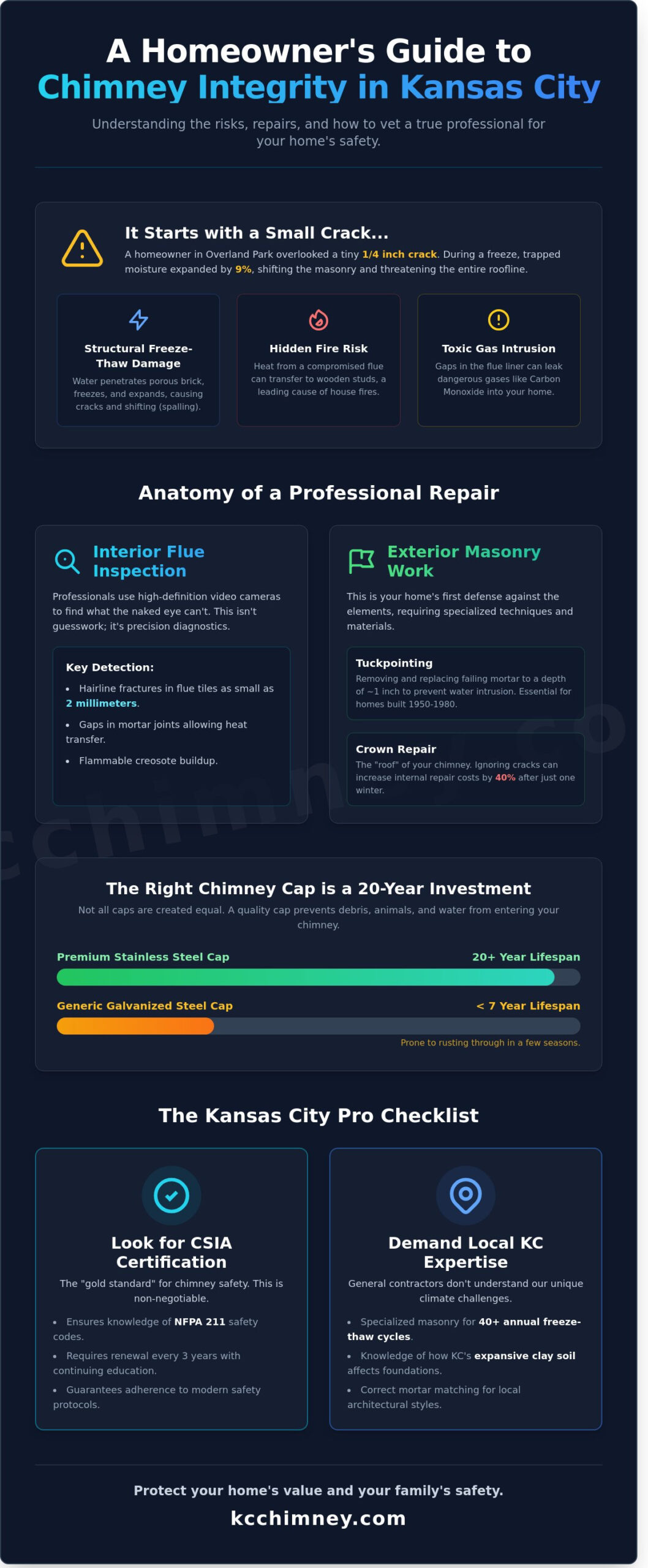 Top Chimney Repair Companies in Overland Park & the KC Metro: How to Choose - Infographic
