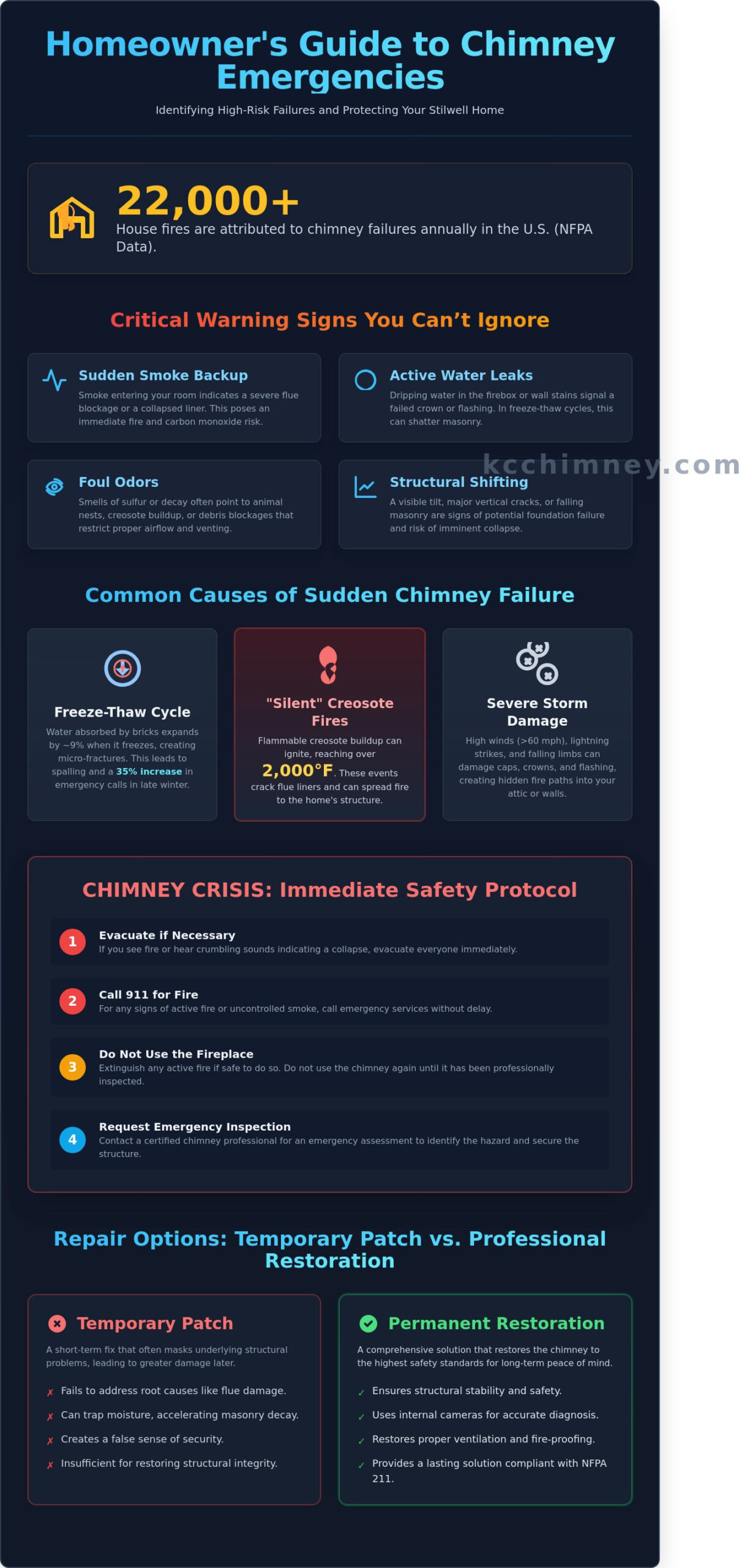 Emergency Chimney Repair in Stilwell: Fast, Professional Restoration for Your Home