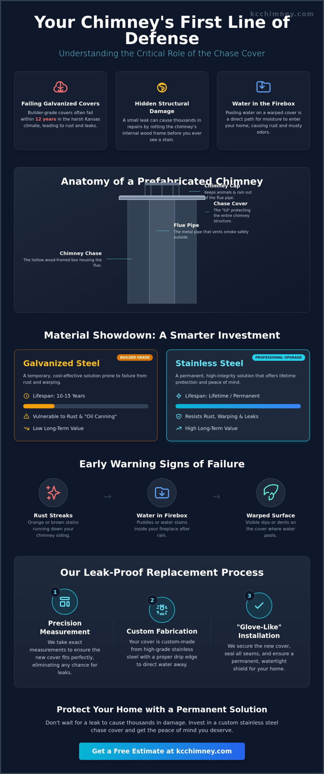 Professional Chase Cover Replacement in Bucyrus, KS: Protect Your Chimney from Kansas Storms