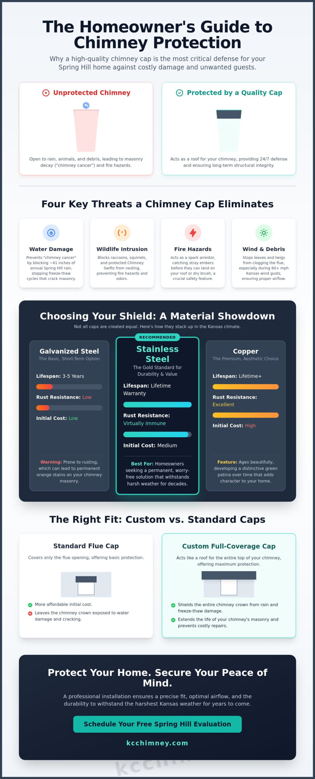 Professional Chimney Cap Installation in Spring Hill: Protect Your Home in 2026