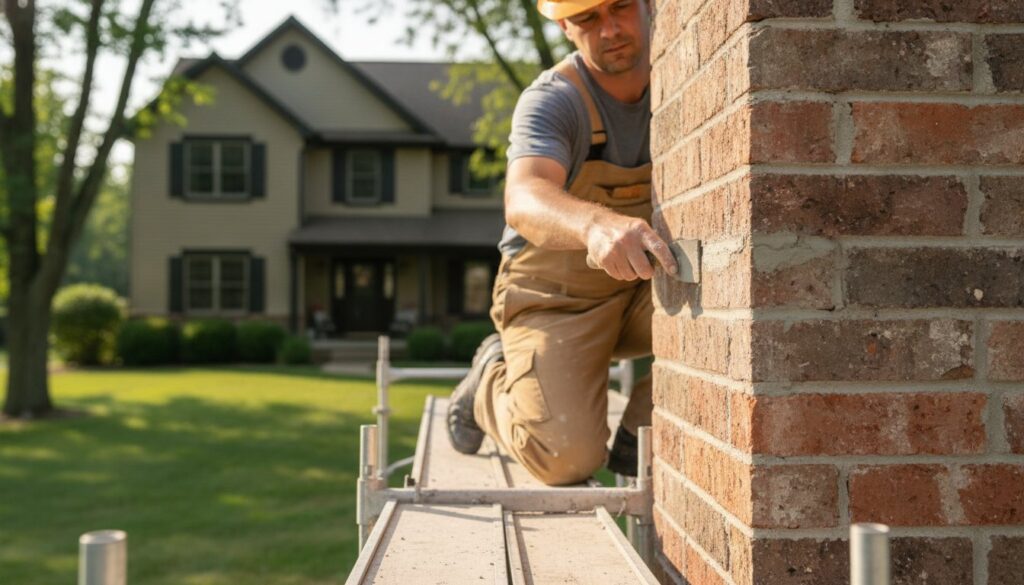 Chimney Tuckpointing Cost in Stilwell: 2026 Masonry Repair Guide