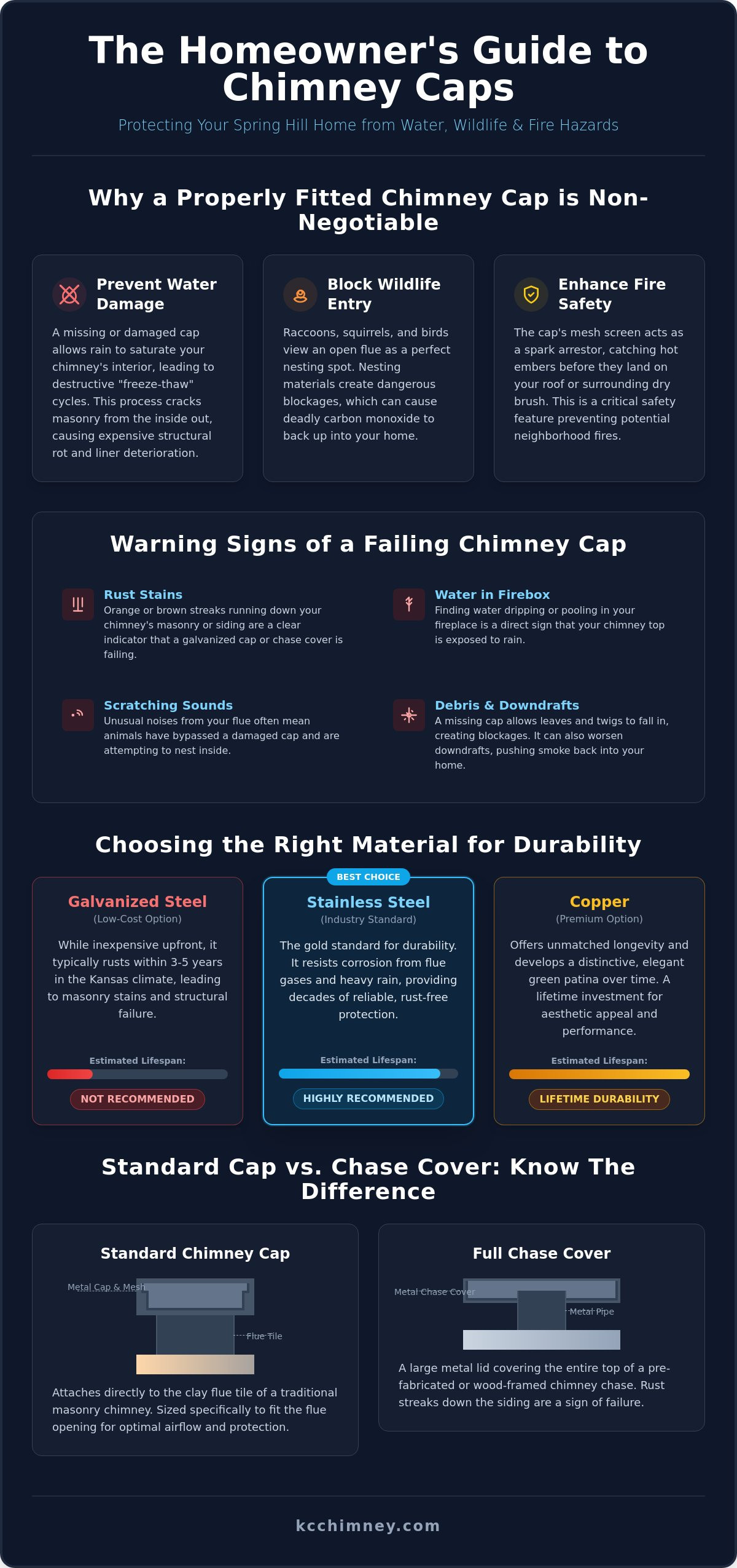 Expert Spring Hill Chimney Cap Replacement: Protecting Your Kansas Home in 2026