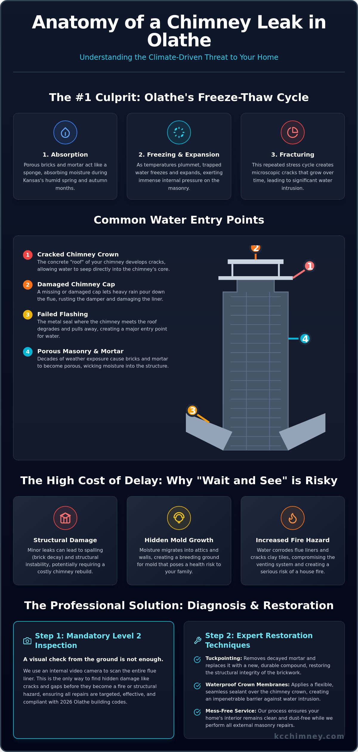 Chimney Leak Repair in Olathe, KS: The 2026 Homeowner’s Guide to Water Damage
