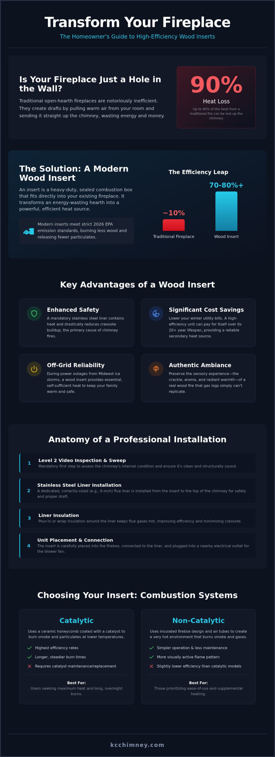 Wood Fireplace Insert Installation in Kansas City: The 2026 Homeowner’s Guide