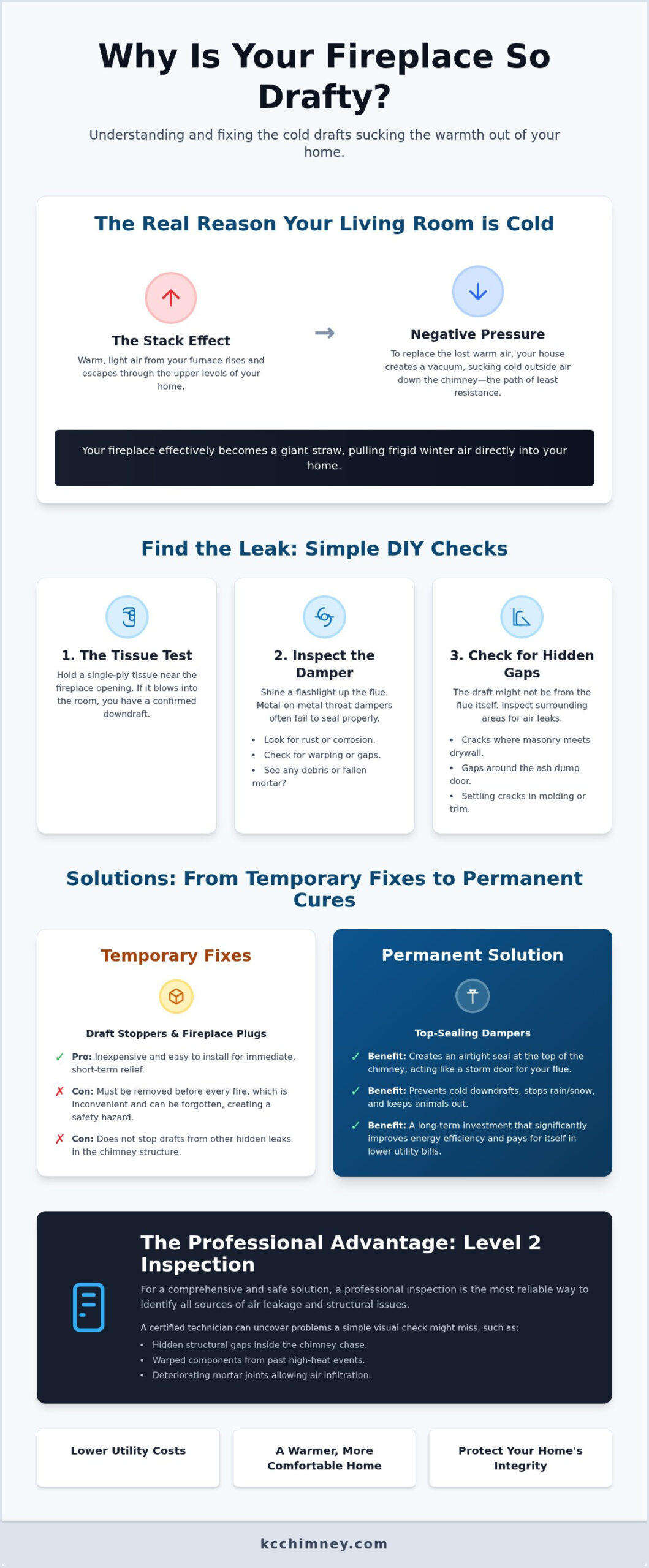 How to Stop a Draft Coming From Your Fireplace in Winter: A Spring Hill Guide