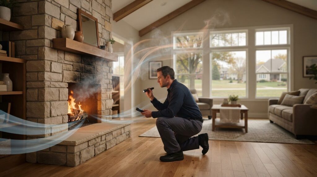 How to Fix a Fireplace Updraft Problem in Bucyrus, KS