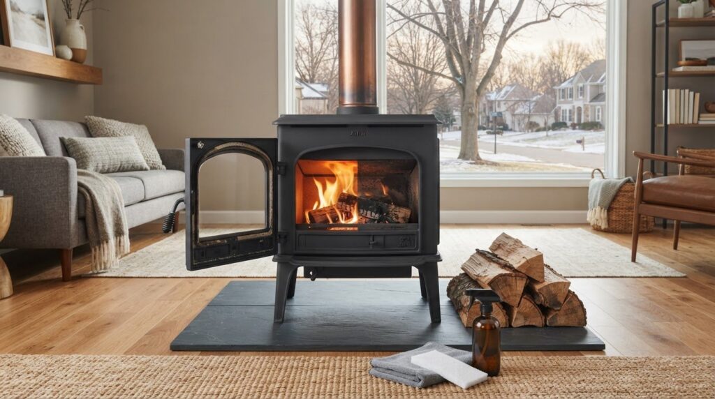 Best Way to Clean Wood Stove Glass in Overland Park