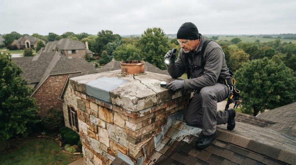 Chimney Crown Repair in Stilwell: How to Choose the Right Waterproofing