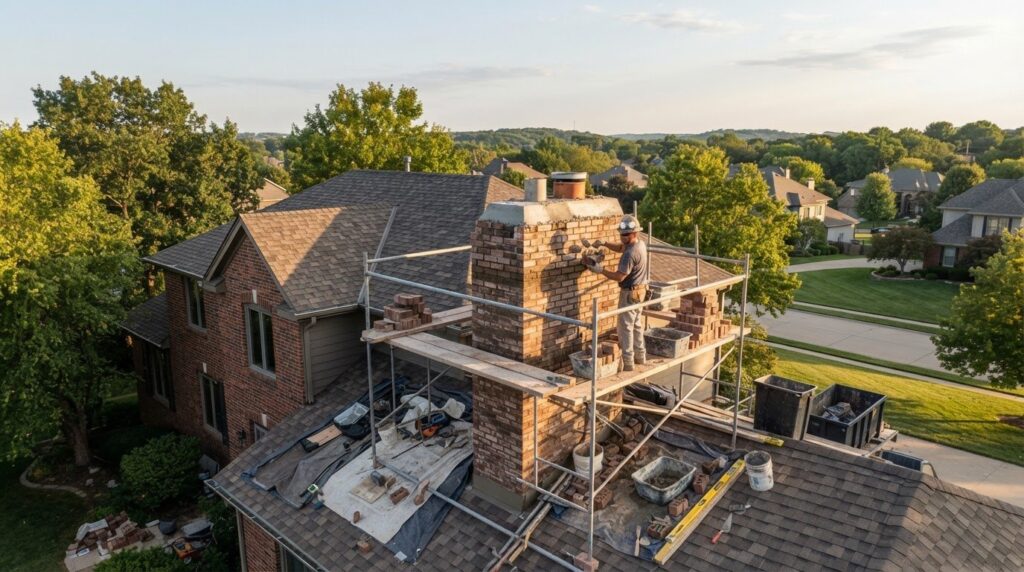 Estimate to Rebuild the Top of a Chimney in Bucyrus
