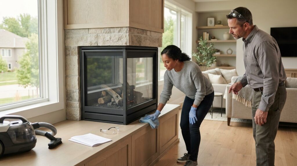 How to Clean a Gas Fireplace Safely: A Homeowner’s Guide