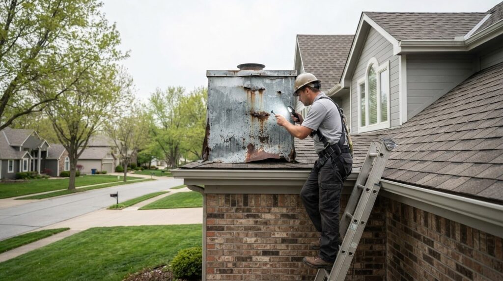 When to Replace a Rusted Chase Cover in Spring Hill, KS